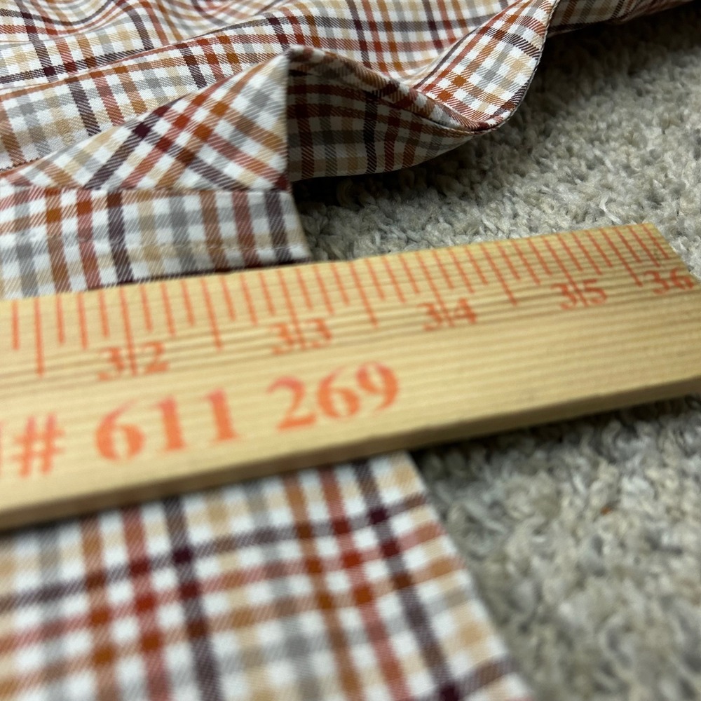 Brooks Brothers Button Down Shirt 4XL Plaid Non-Iron Supima Cotton Long Sleve - Picture 4 of 7